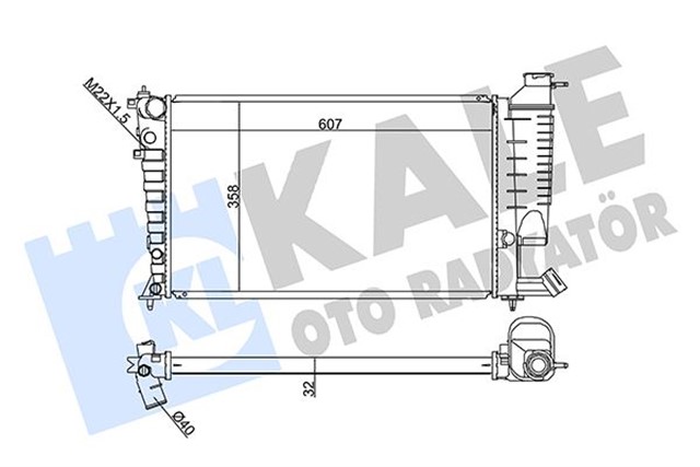 RADYATOR AL/PL/BRZ XSARA - ZX - PEUGEOT 306 1.8 - 2.0 97