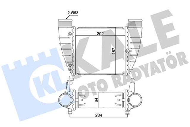 INTERCOOLER A4 2.0TDI - 2.0 TFSI 00
