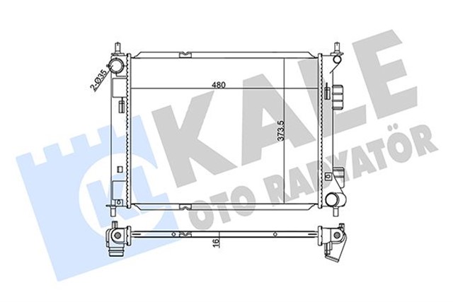RADYATOR BRAZING HYUNDAI IX20 - KIA VENGA RADYATOR