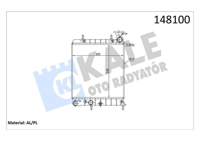 RADYATOR AL - PL - BRZ ACCENT 1.3 - 1.5 00 - 05 372500 OLDU