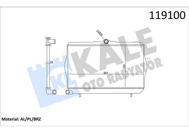 RADYATOR AL - PL - BRZ ACCENT 1.3 INJ. 347780 OLDU