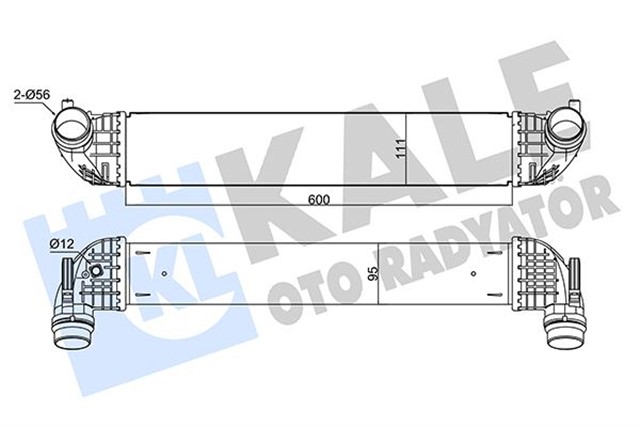 INTERCOOLER OPEL ASTRA K INTERCOOLER AL/BRZ 600X111X95
