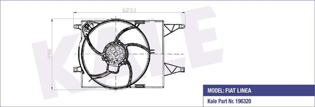 FAN GRUBU DAVLUMBAZLI FIAT LINEA 1.4 MPI NAC ELEKTRO FAN GRUBU