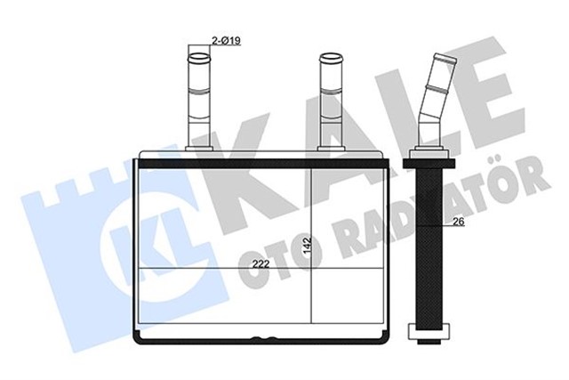 KALORIFER HYUNDAI PORTER - KIA BONGO HEATER CORE