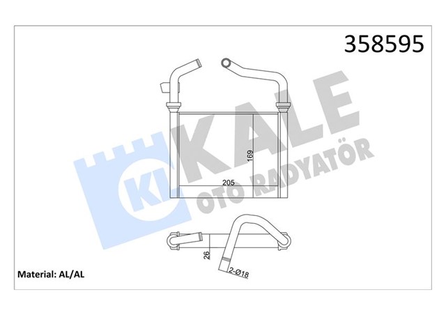 KALORIFER HONDA ACCORD HEATER CORE