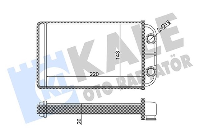 KALORIFER TOYOTA HILUX HEATER CORE