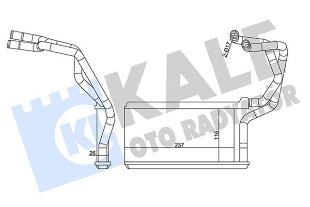 KALORIFER MITSUBISHI L200 - TRITON HEATER CORE