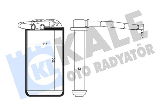 KALORIFER HONDA CIVIC V - CIVIC VI HEATER CORE