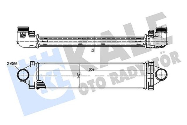 TURBO RADYATORU 224DT DW12BTED4 FREELANDER 2 L359 06 14