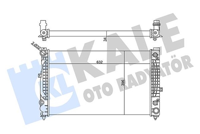 RADYATOR AUDI A4 A6 2.4/2.6/2.8 95 - 01 - SIPERB 2.8 V6 - 2.5 TDI