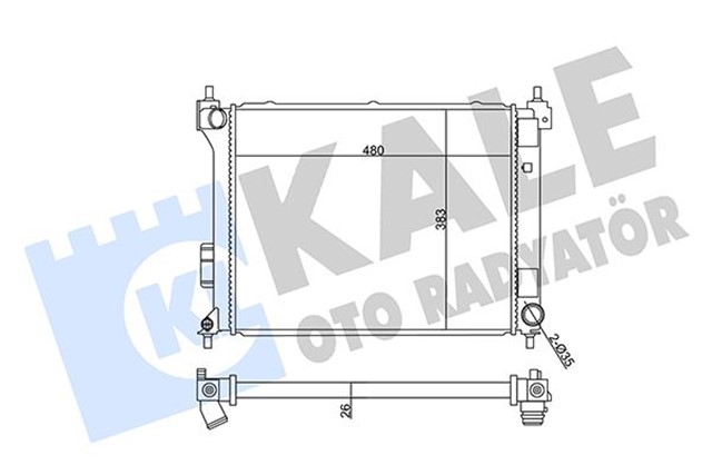 RADYATOR HYUNDAI I20 1.4 DIZEL 08 - 15