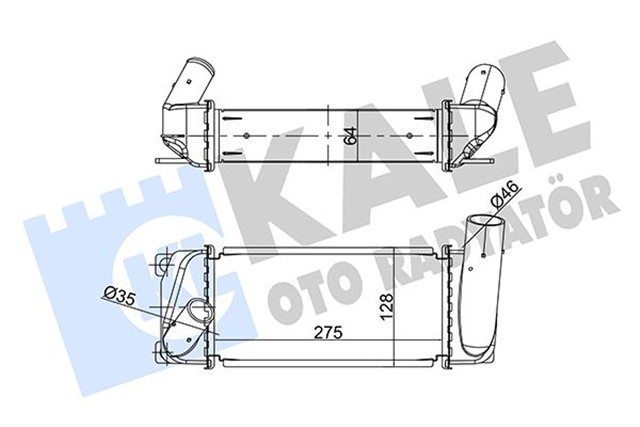 INTERCOOLER TOYOTA COROLLA - AURIS 1.4 D4D 13 - 18 AL/BRZ