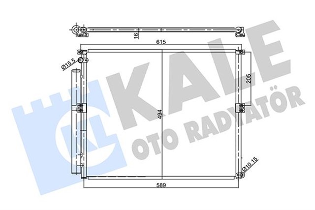 KONDENSER TOYOTA LAND CRUISER PRADO 4.0 03 - 09 AL/AL
