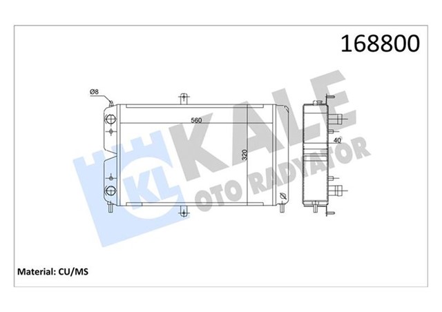 RADYATOR VEGA 1.5CC 2 SIRA PF 560X320X40