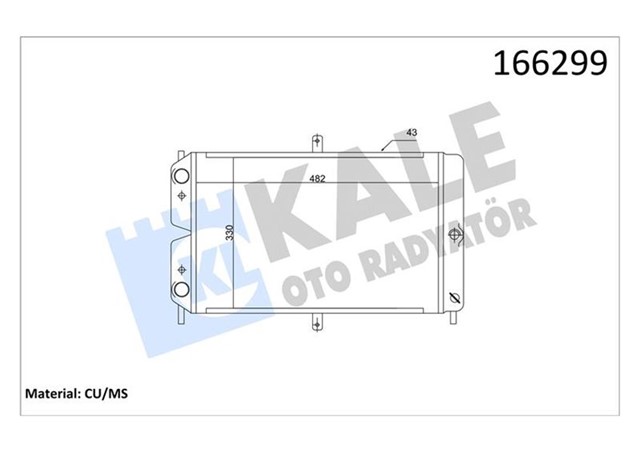 RADYATOR LADA TAVRIA 2 SIRA PF SISTEM RADYATOR 2 SIRA PF