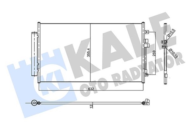 KONDENSER AL/BRZ ALFA ROMEO GIULIA 2.2 JTDM 15 KURUTUCULU