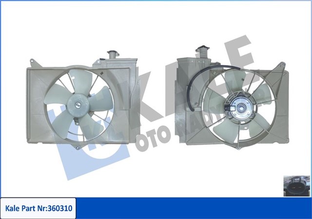 FAN GRUBU TOYOTA YARIS P1 1.3 1.5 99 - 05 - YARIS VERSO 1.3 1.5 00 - 05 - 12V