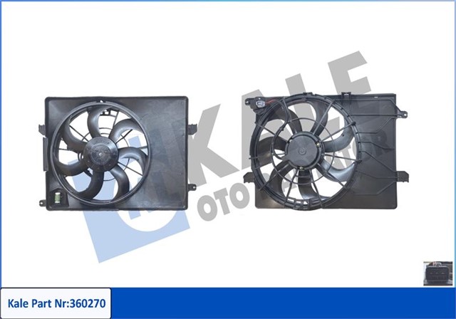 FAN GRUBU HYUNDAI IX35 2.0 2.0 4WD 10 - 15 - KIA SPORTAGE III 2.0 CVVT 2.0 CVVT AWD 10 - 12V