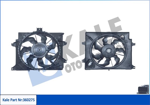 FAN GRUBU HYUNDAI ELANTRA V 1.6 CRDI - I30 1.4 1.6 CRDI 11 - 16 - KIA CEE D 1.4 1.6 CRDI 12 - 18 - PRO CEE D