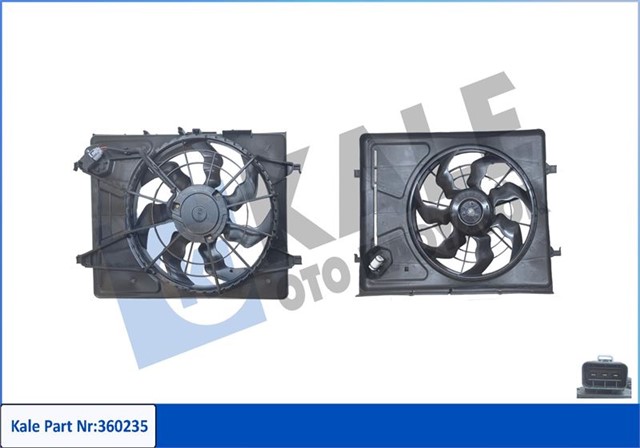 FAN GRUBU HYUNDAI I30 1.4 1.6 07 - 11 - I30 ESTATE 1.6 08 - 12 - 12V
