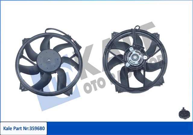 FAN MOTOR PARTNER - BERLINGO - C4 - 3008 2.0HDI - 308 1.6 16V 1.6 - 2.0HDI 09 - 14 - 5008 2.0HDI - BLUEHDI 09 - 17
