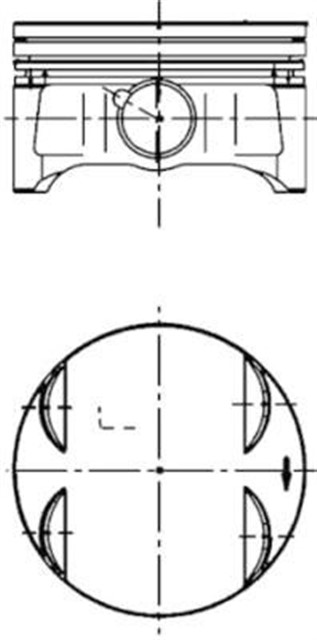 MOTOR PISTON SEGMAN STD BMW N42 B20A 84.00 4 SIL