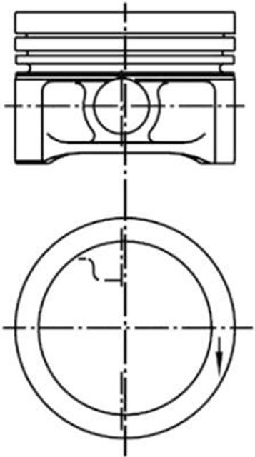 MOTOR PISTON SEGMAN 0.25 MB SMART 66.50 4 SIL