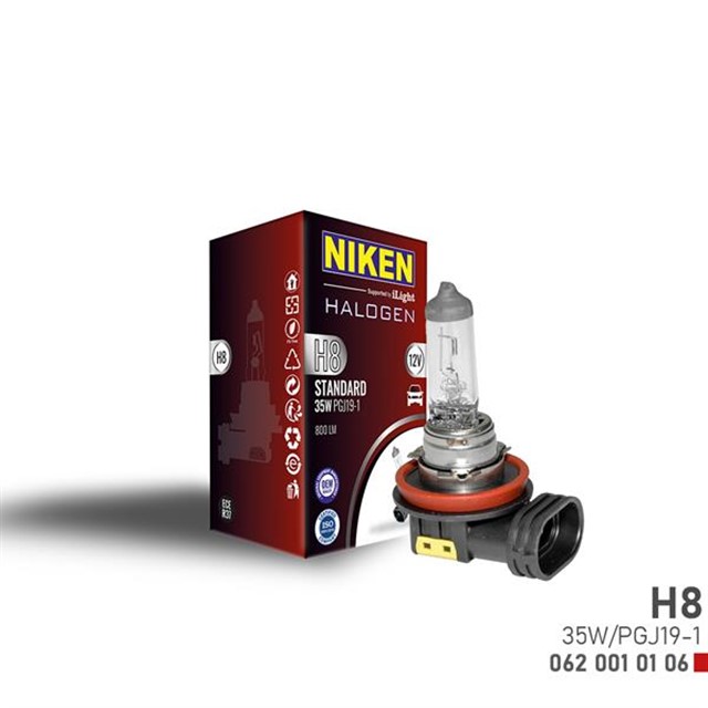 NIKEN H8 35W HALOJEN AMPUL PGJ19 - 1 12V