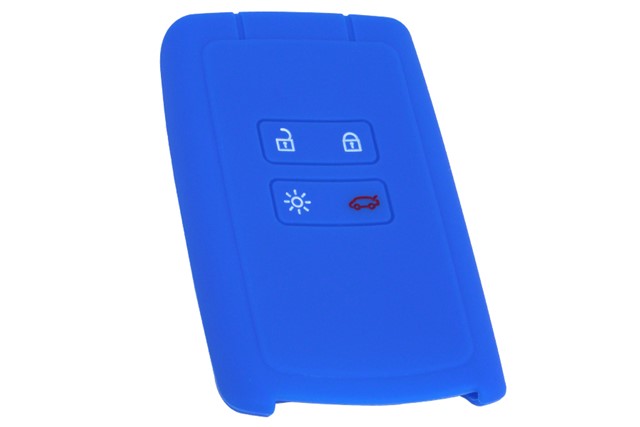 KONTAK ANAHTAR KUMANDA KORUYUCU KILIF SILIKON 4 TUS MAVI RENAULT TALISMAN - MEGANE 4 - CLIO 5 - KADJAR CAPTUR - ZOE - KOLEOS