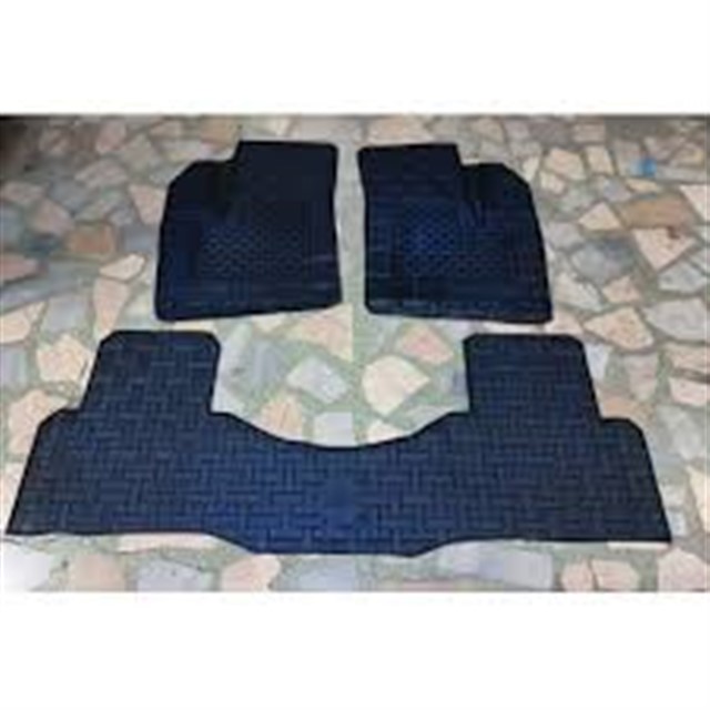 DEKORATIF TAKIM KAUCUK BEZLI PASPAS 3 PARCA RULO/POSET LINEA MAVI