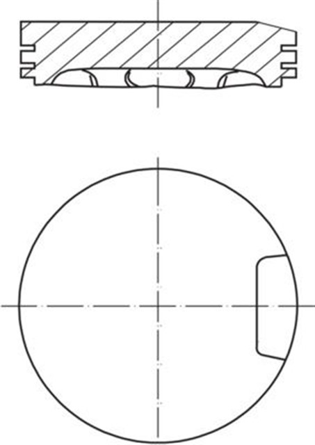 MOTOR PISTON SEGMAN STD PASSAT 1.8 T - A6 ADR - AGN 125PS DOVME 81.01 033PI0001310086