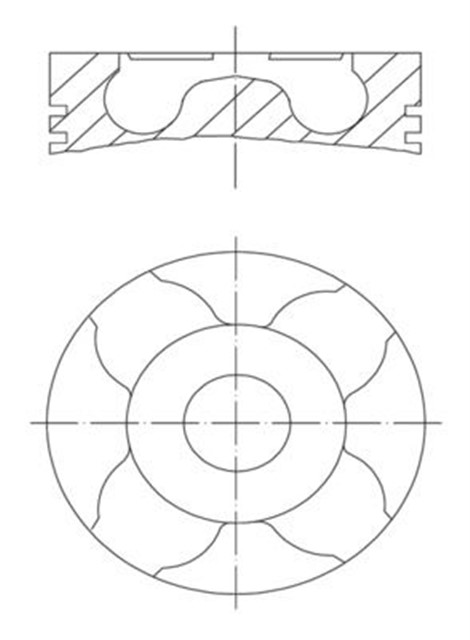 MOTOR PISTON SEGMAN 0.60 PALIO - ALBEA - DOBLO 1.3 MTJ - COMBO - CORSA - MERIVA - TIGRA 1.3 CDTI 70.20