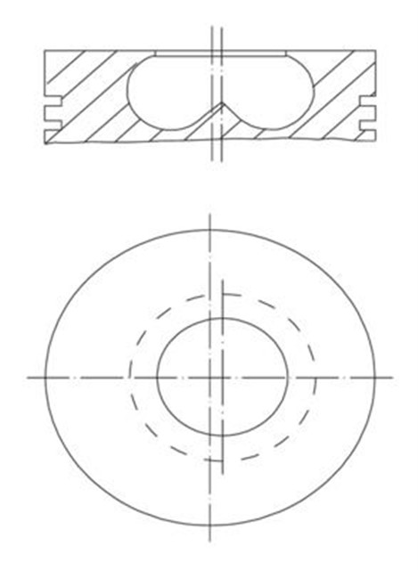 MOTOR PISTON SEGMAN 0.40 DUCATO - MASTER - MOVANO - BOXER 2.8 TD 94.80 3X2X2.5