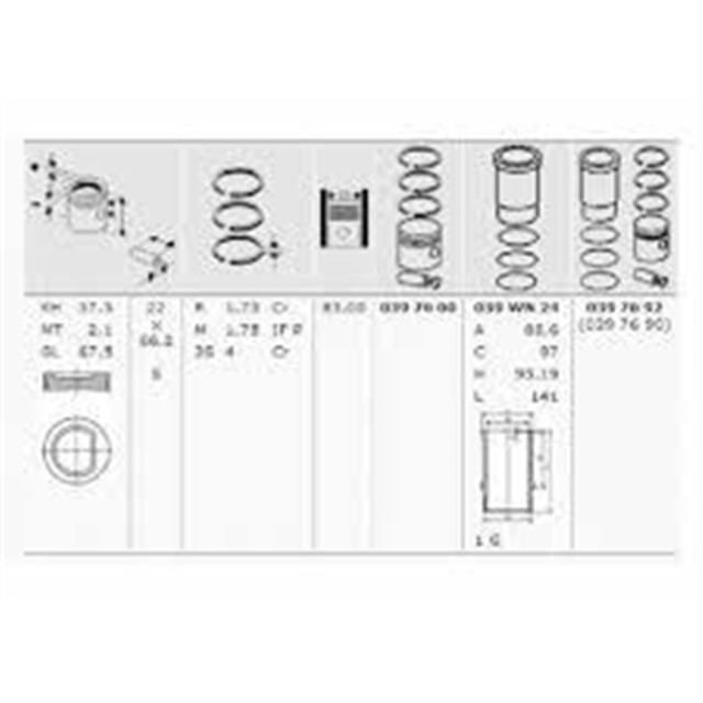 X MOTOR KITI P205 - P405 1.6 GTI XU5S 83.00