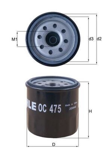 YAG FILTRESI CLIO I - II - III - KNG - EXPRESS - TWNG - MODUS - SANDERO 1.2 - 1.2 16V OC986
