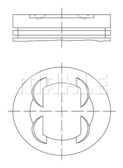 PISTON SEGMAN 86.4 MM BMW S50 B32 E36 M3 3.2