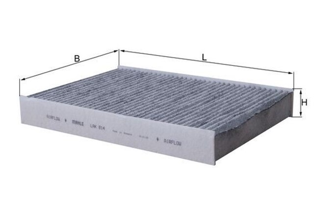 POLEN FILTRESI P508 1.6VTI - 1.6HDI - 2.0HDI - 2.2HDI 2011 266X188X35.5