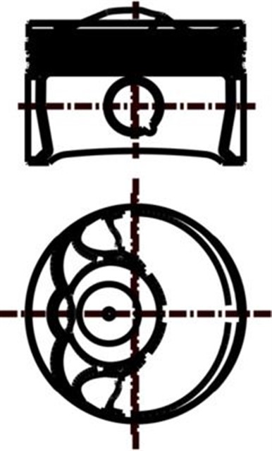 MOTOR PISTON SEGMAN VW EOS 1.6FSI 06 - 08 GOLF V 1.6FSI 03 - 08 JETTA III 1.6FSI 05 - 10