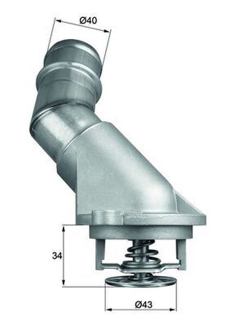 TERMOSTAT KOMPLE MERCEDES - BENZ M - CLASS W163 92C