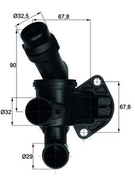 X TERMOSTAT KOMPLE 87C AUDI A4 - A6 2.0TFSI 04