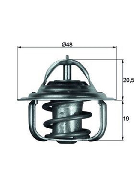 TERMOSTAT FORD ESCORT VII GAL. AAL. ABL 92C