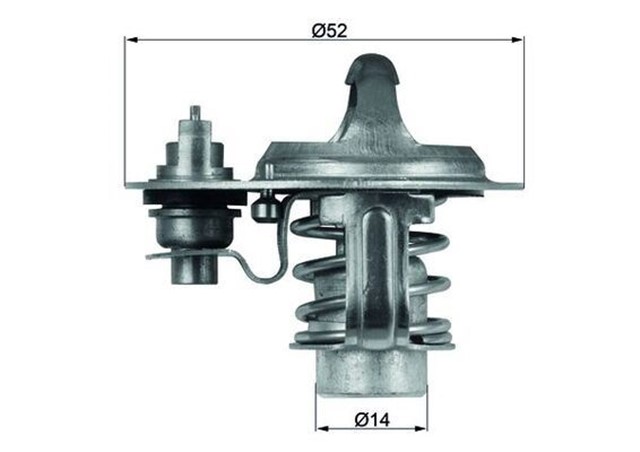 TERMOSTAT 88C ASTRA F - VECTRA A 1.7TDS - CORSA A - B 1.5D - TD - SPORTAGE 97 2.0TD - MAZDA 323 - 626