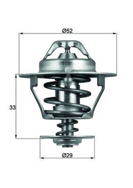 TERMOSTAT 88C TOYOTA HILUX V 91 - 97 - TARO 94 - 97