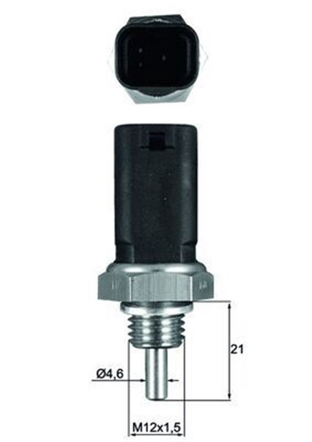 HARARET MUSUR 3 FISLI CLIO - CLIO SYMBL - MGN - KNG - R9 - LOGAN 1.4 - 1.6 MP 7700103348 - 7700101968 TEMPERATURE SENSOR