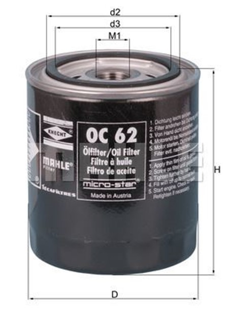 YAG FILTRESI SPIN - ON OIL FILTER