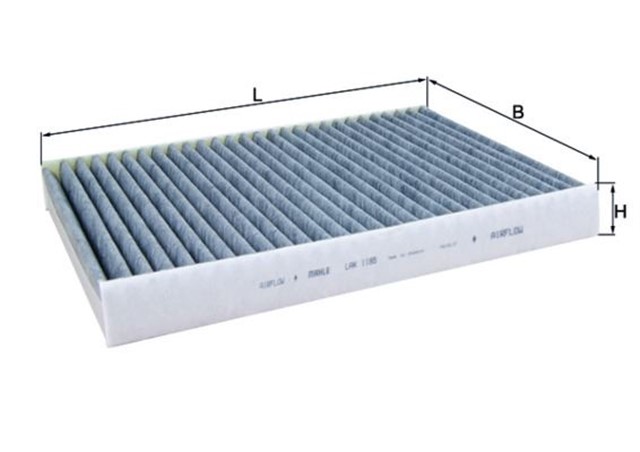 POLEN FILTRESI KARBONLU CABIN AIR FILTER ELEMENT WITH ACTIVATED CARBON