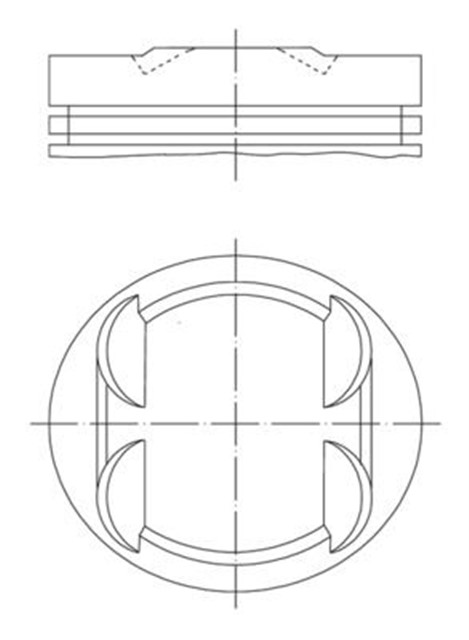 MOTOR PISTON SEGMAN 0.50 MERCEDES M 112 E 26 912. 913. 914. 915. 916. 917 89.90