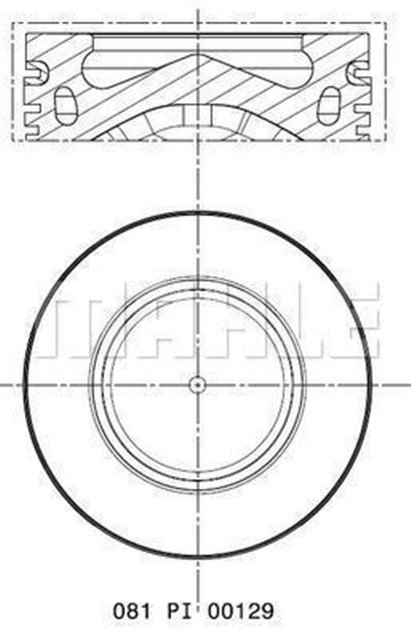 PISTON SEGMAN 84.50MM BMW N47 D16 F20 MINI R55 R56 R57 R60 R61
