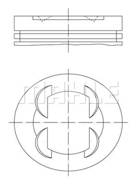 PISTON 73.40MM STD CORSA D ADAM AVEO 1.4 8V 08 - A14XER A14XEL