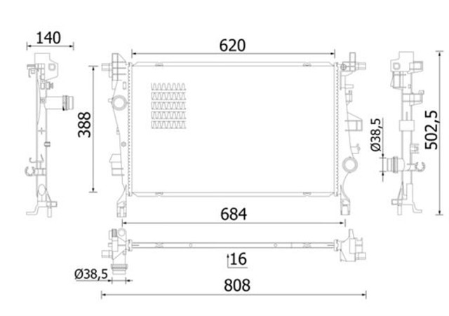 KUHLMITTELKUHLER FIAT 500X